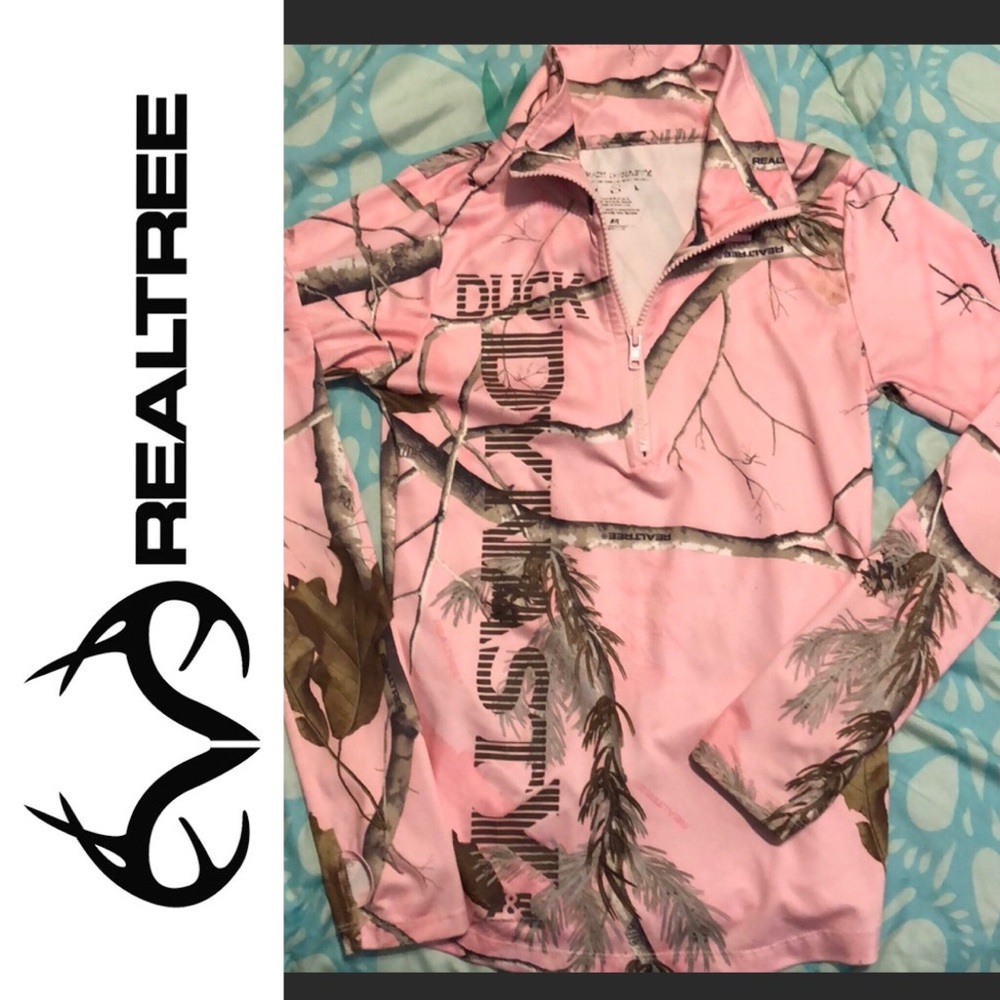 Pink Camouflage Real Tree dryfit